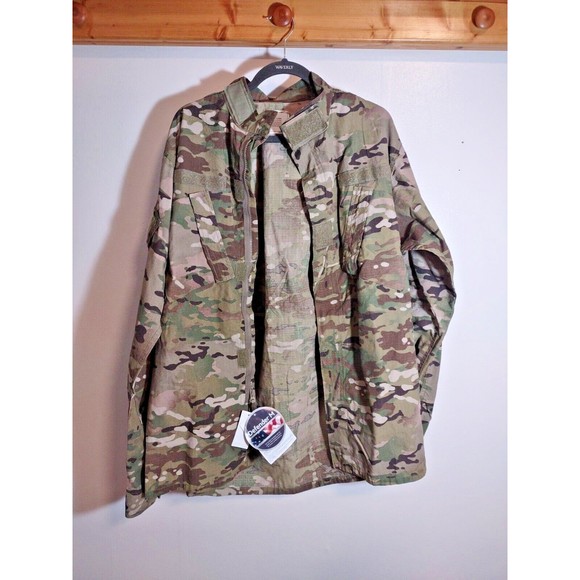 Defender M L X-Long Camo Army Combat Jacket NWT Standard Issue - Picture 1 of 14